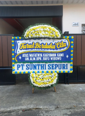 Papan Bunga Duka di Plosogaden